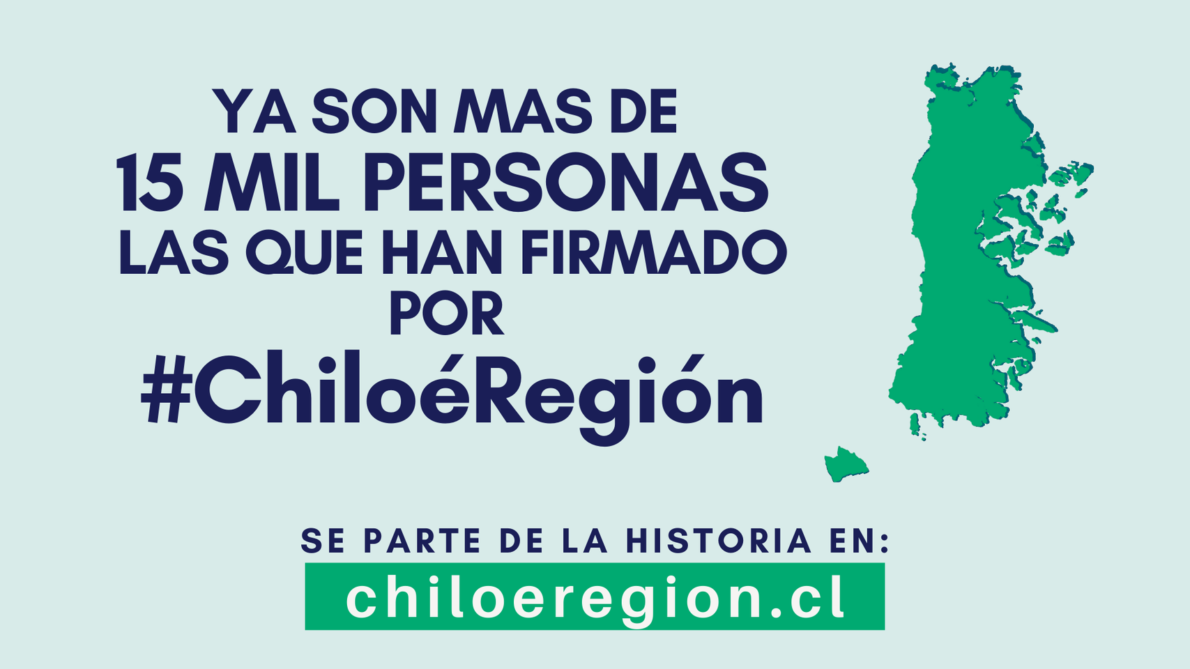 Lee más sobre el artículo CHILOÉ LO LOGRÓ: INICIATIVA POR #CHILOÉREGIÓN LLEGA A LAS 15MIL FIRMAS REQUERIDAS.
