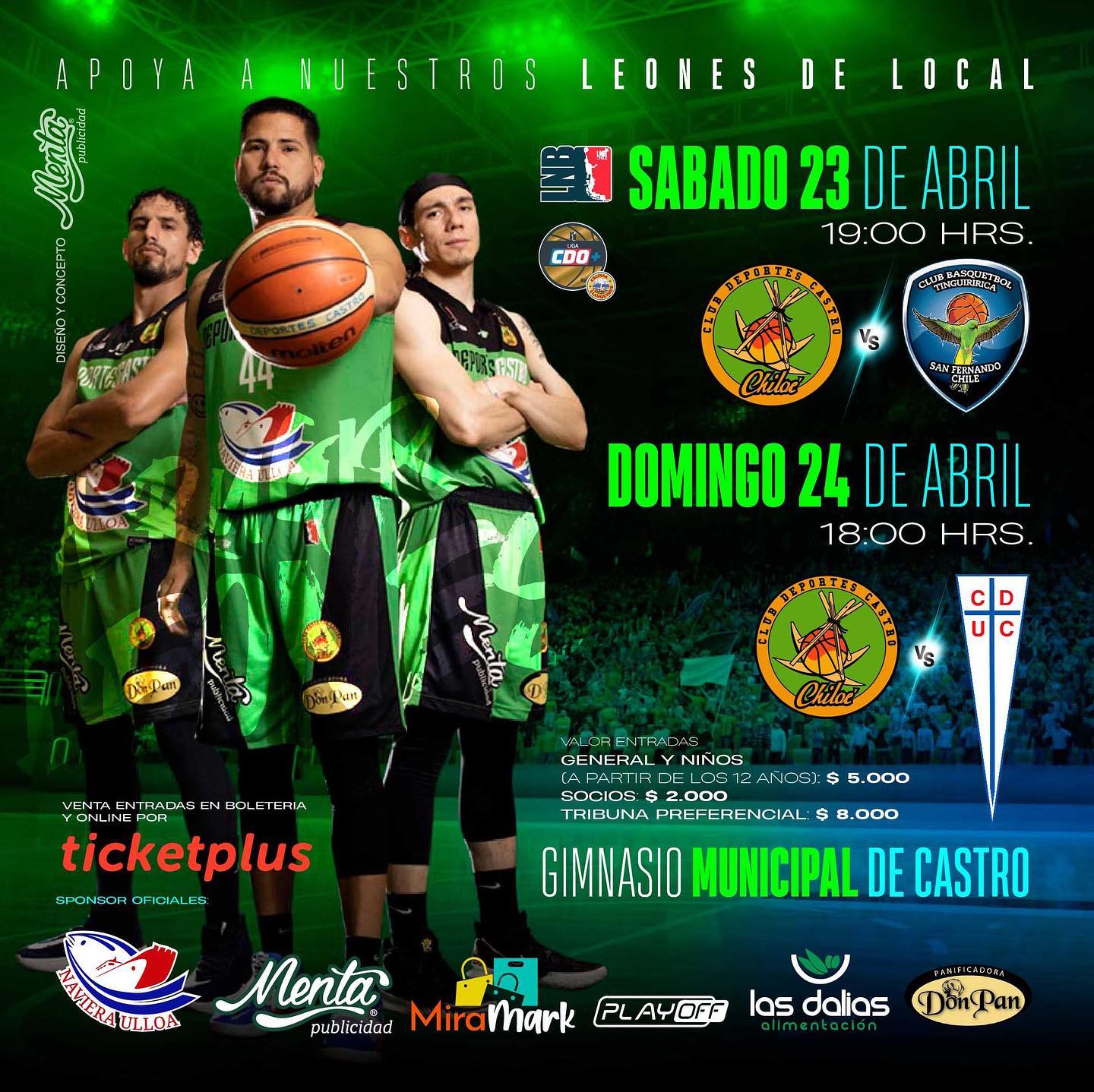 Lee más sobre el artículo Deportes Castro pretende meterse en zona de playoffs este fin de semana.