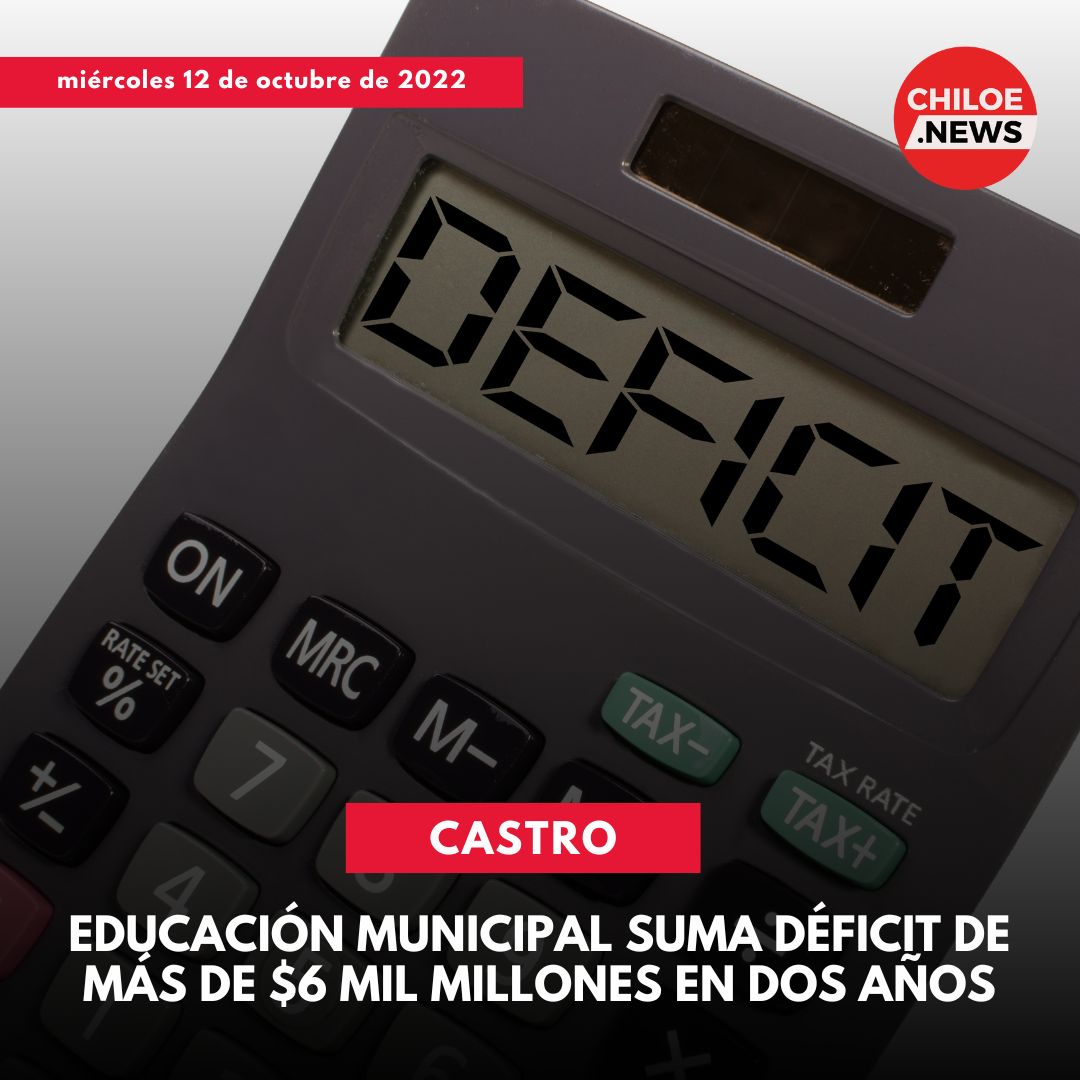 Lee más sobre el artículo Educación Municipal de Castro suma déficit de más de $6 mil millones en dos años.