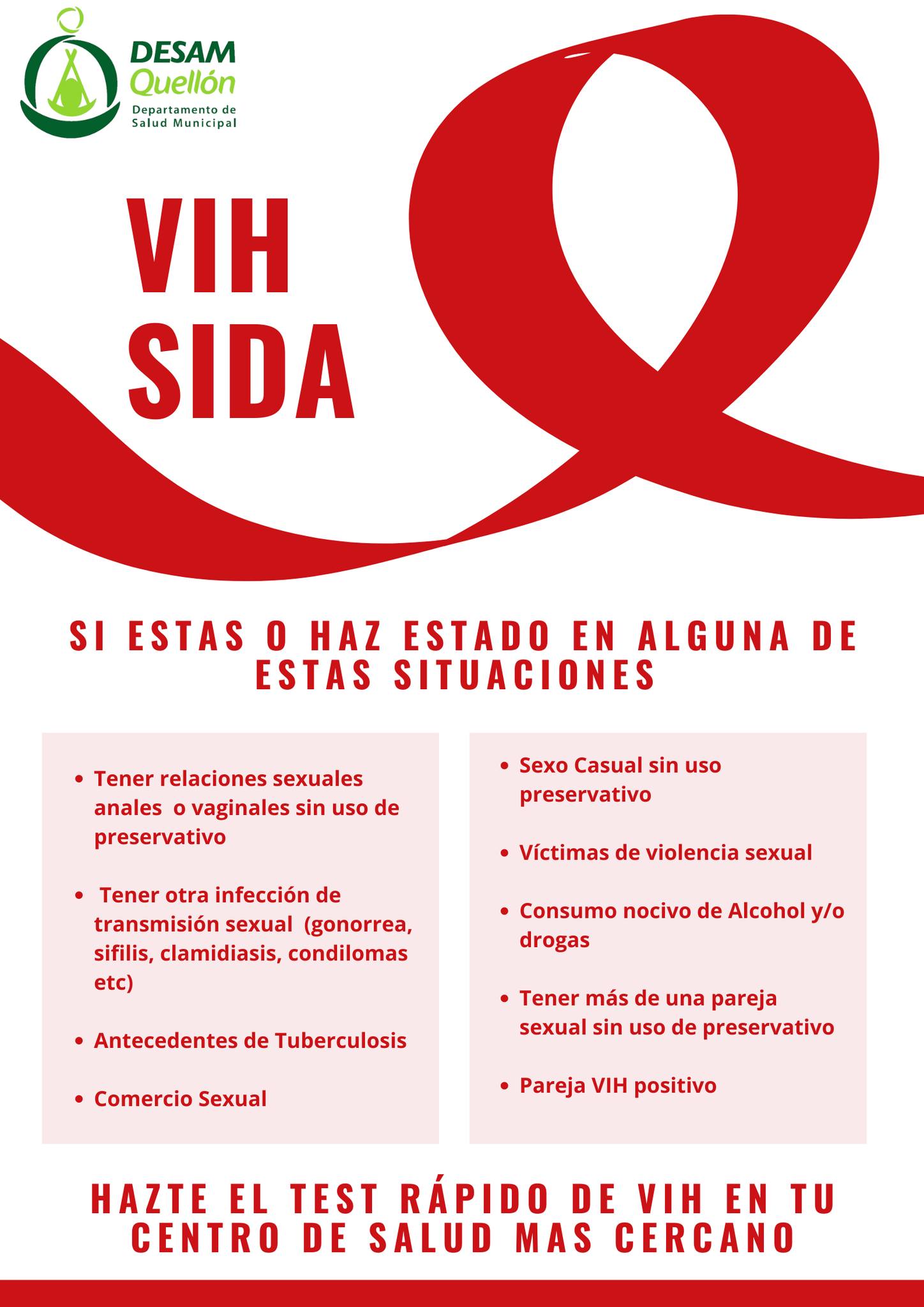 Lee más sobre el artículo HAZTE EL TEST RÁPIDO DE VIH EN TU CENTRO DE SALUD MAS CERCANO