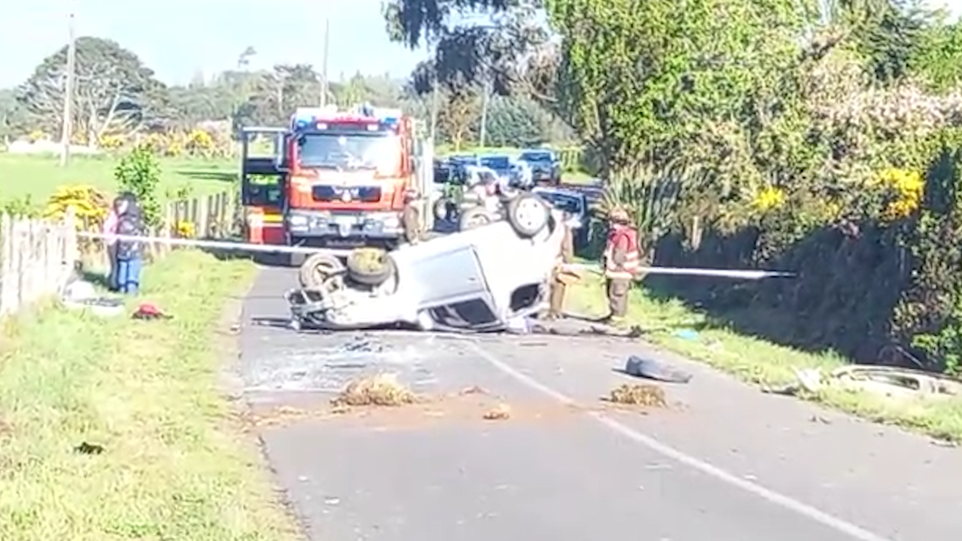 Lee más sobre el artículo Una persona fallecida en sector Curahue producto de un volcamiento de alta energía.