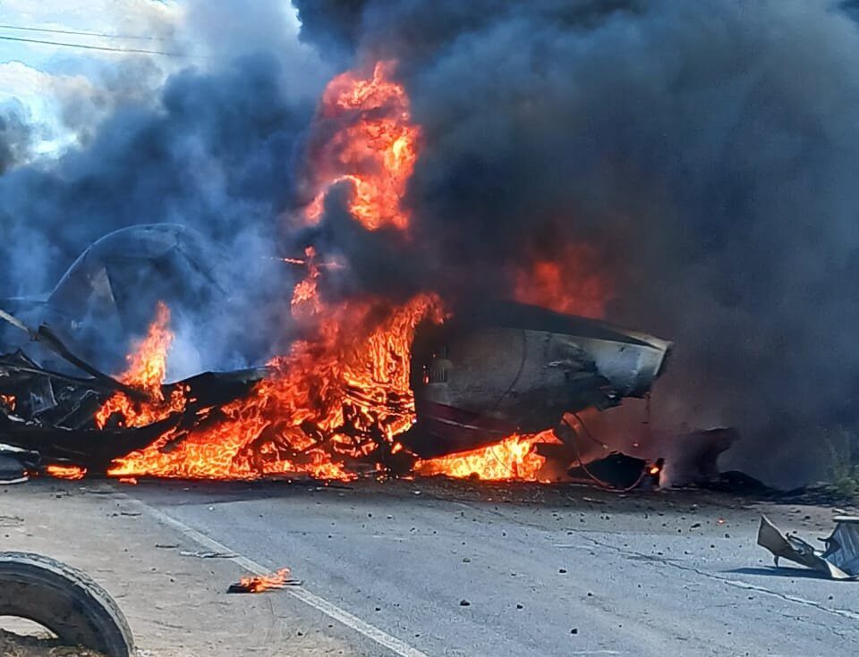 Lee más sobre el artículo Impactantes imágenes de accidente de avioneta en Talca