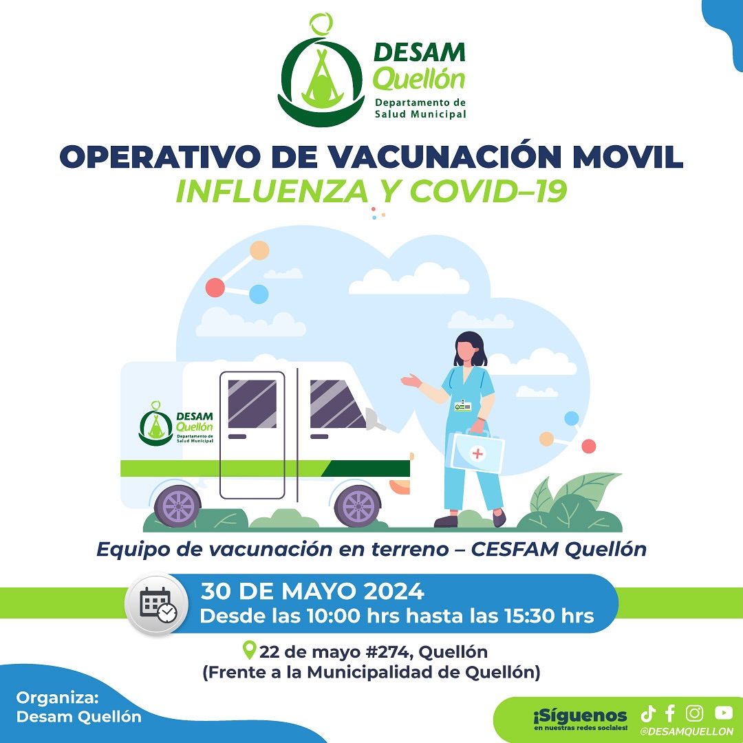 Lee más sobre el artículo Jornada de vacunación masiva en Quellón: Influenza y COVID-19