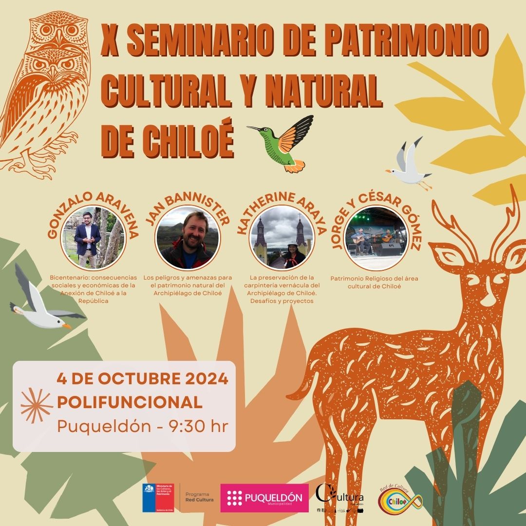 Lee más sobre el artículo Décimo Seminario de Patrimonio Cultural y Natural se llevará a cabo en Puqueldón