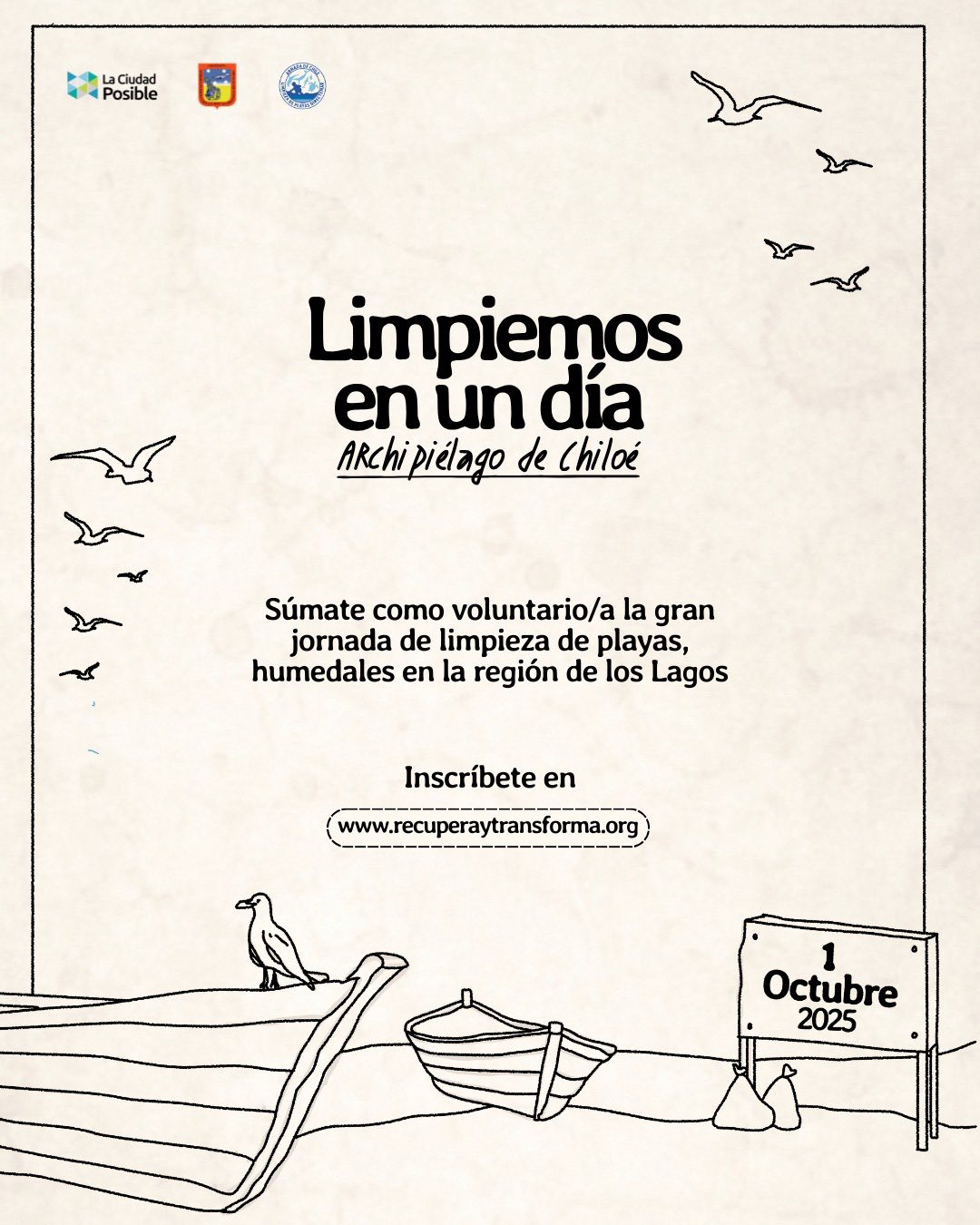 Lee más sobre el artículo Chiloé se Prepara para la Limpieza Ciudadana Más Grande del Año! «Limpiemos en un Día – Archipiélago de Chiloé» Llama a la Acción