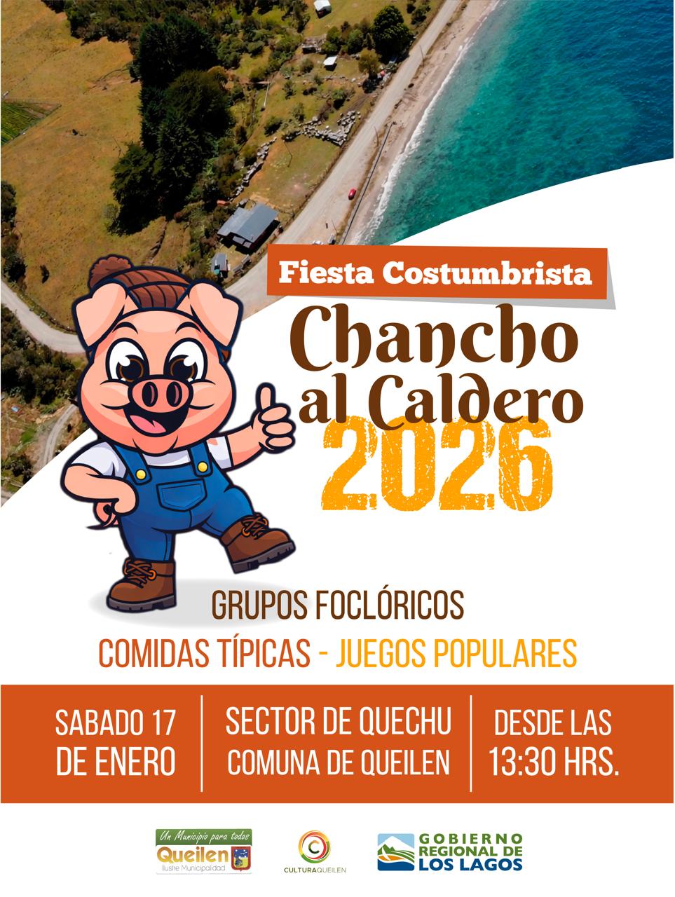 Lee más sobre el artículo La comunidad de Quechu en Queilen se prepara para vivir la primera versión de la Fiesta Costumbrista «Chancho al Caldero»