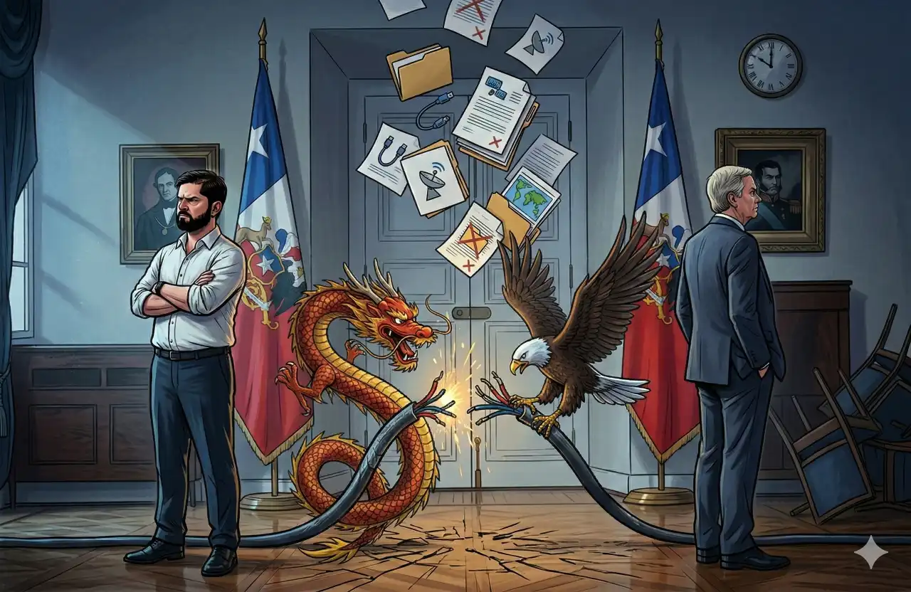 Lee más sobre el artículo Boric acusa a Kast de mentir y suspenden reuniones por «cable chino»